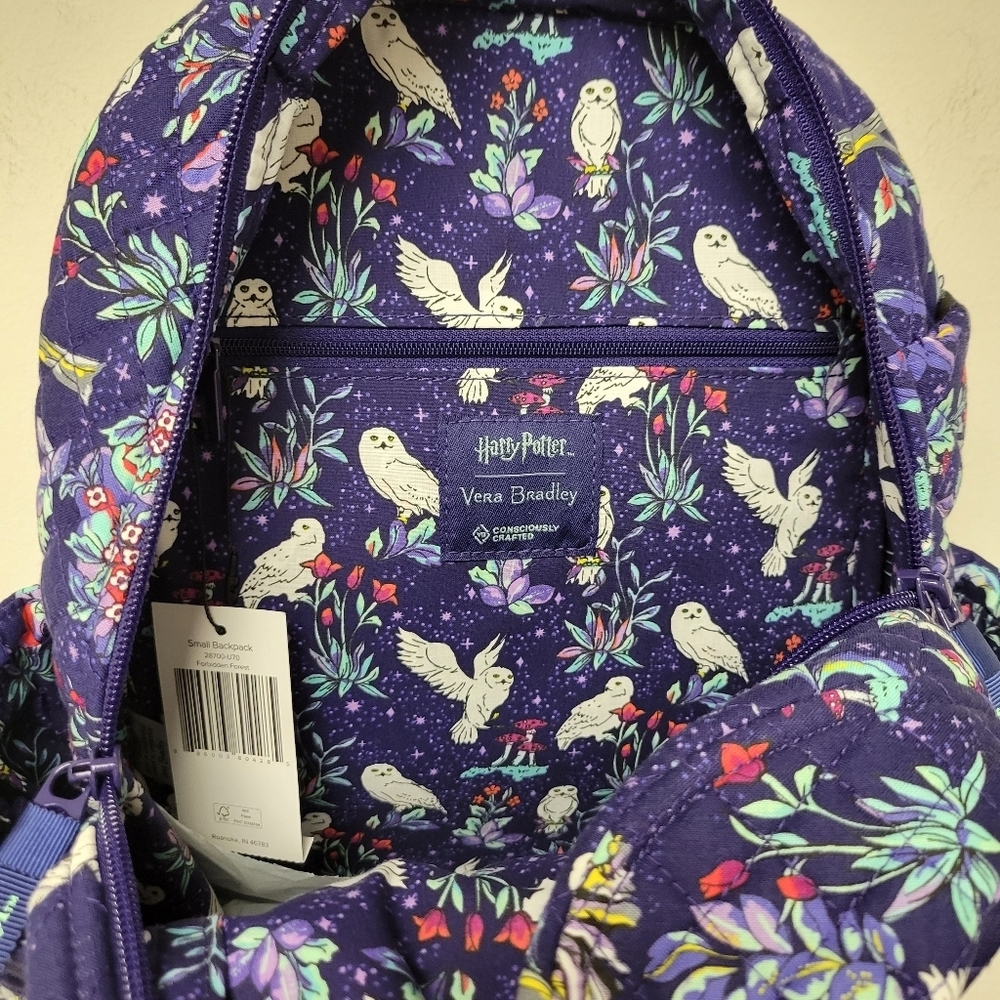 Vera Bradley Harry Potter Forbidden Forest Small Backpack - Picture 5 of 10